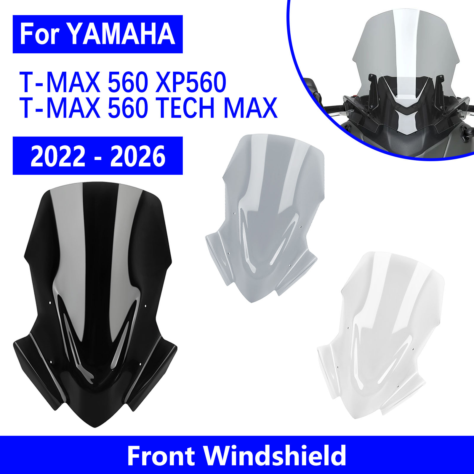 Tech Protect Accessories - Windschutzscheiben-Verlängerungsschutzabdeckung für T-MAX 560 XP560 TECH