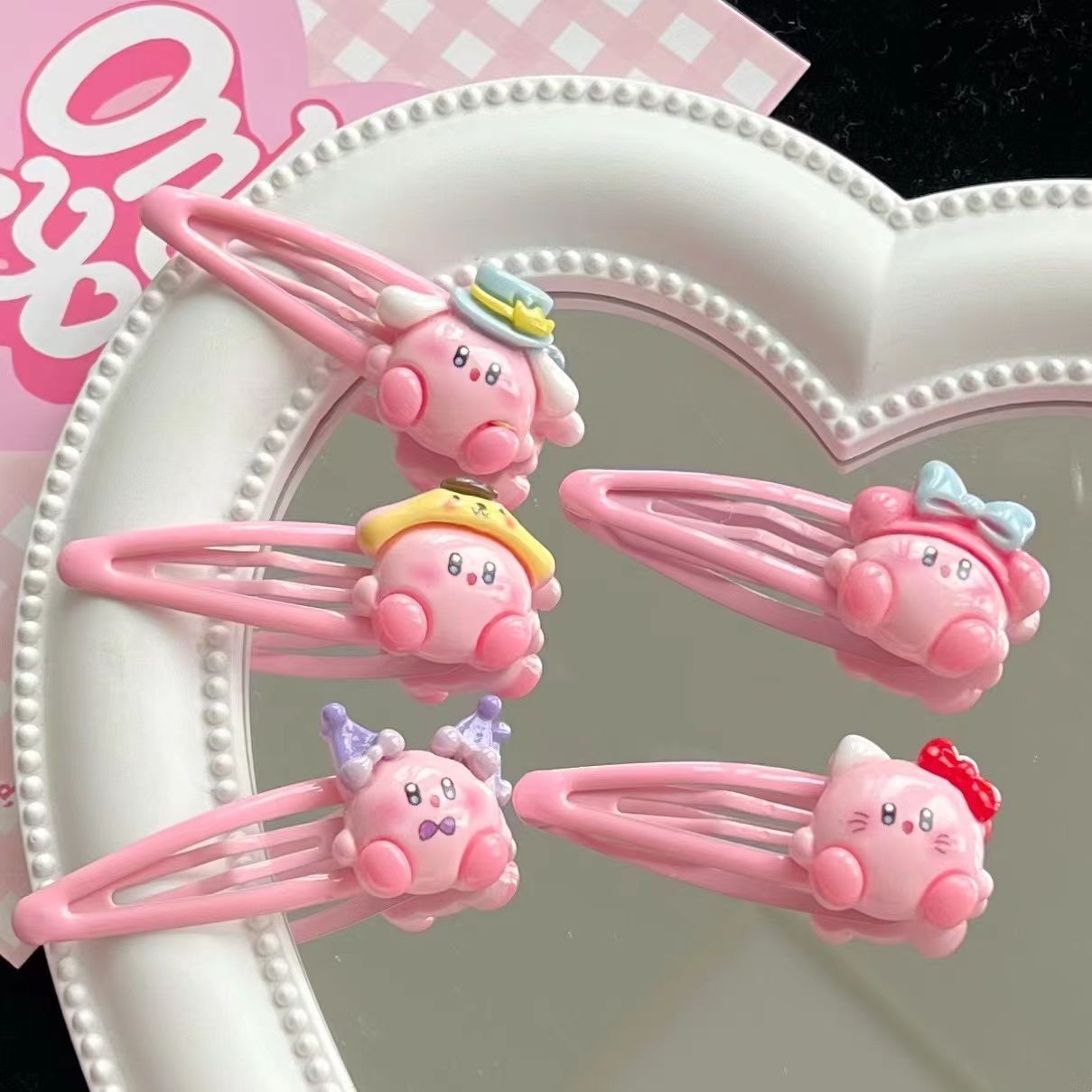 Tech Hair Accessories - 1~10 Stück Niedliche Kirby BB Haarspange