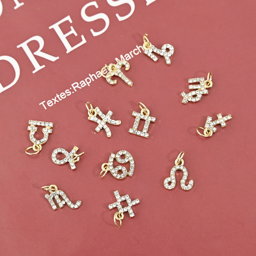Trending Tech Accessories - 10Pcs 12 Konstellation Baumeln Nail art