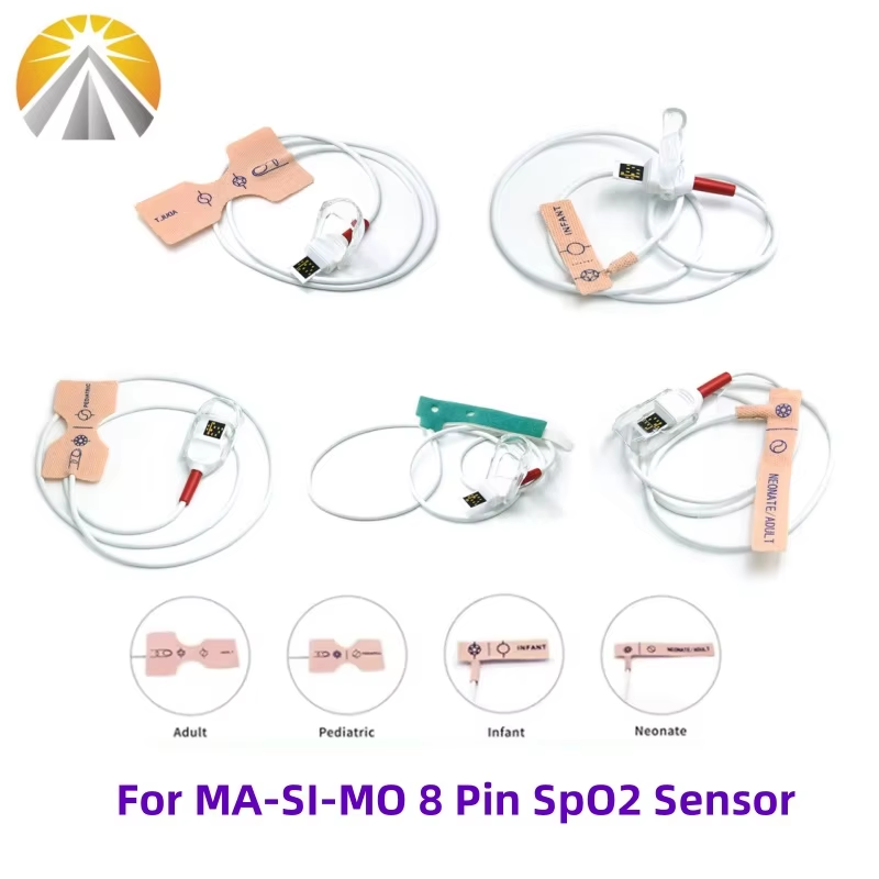 Top Tech Accessories - Einweg-SpO2-Sensor für MA-SI-MO Tech 8-Pin RD