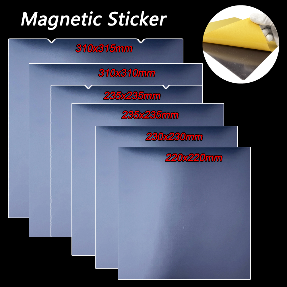 Tech Max Accessories - Magnetischer Basisaufkleber für 3D-Drucker, Hot Bed-Zubehör,