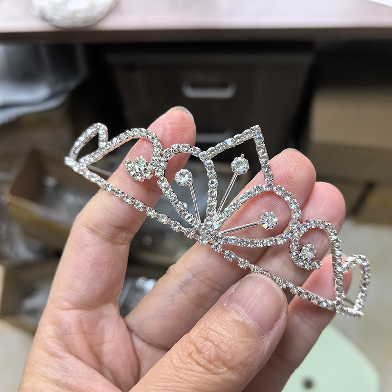 Silberfarbene Strass-Brautkron – Tech Hair Accessories Bewertung und Preis