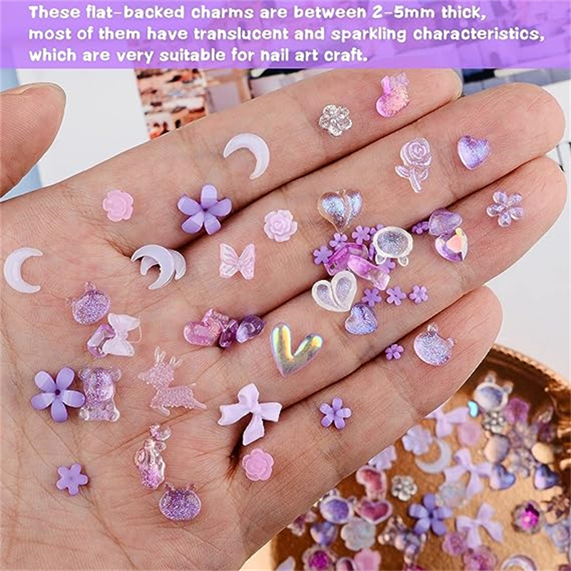50 Stück Kawaii Harz Nagel Cha – Trending Tech Accessories Bewertung und Preis